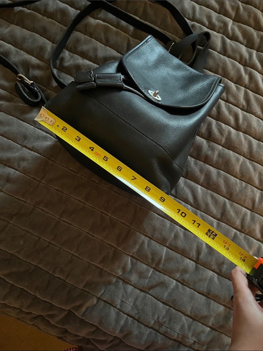Coach Black Leather Daypack - Picture 14 of 16